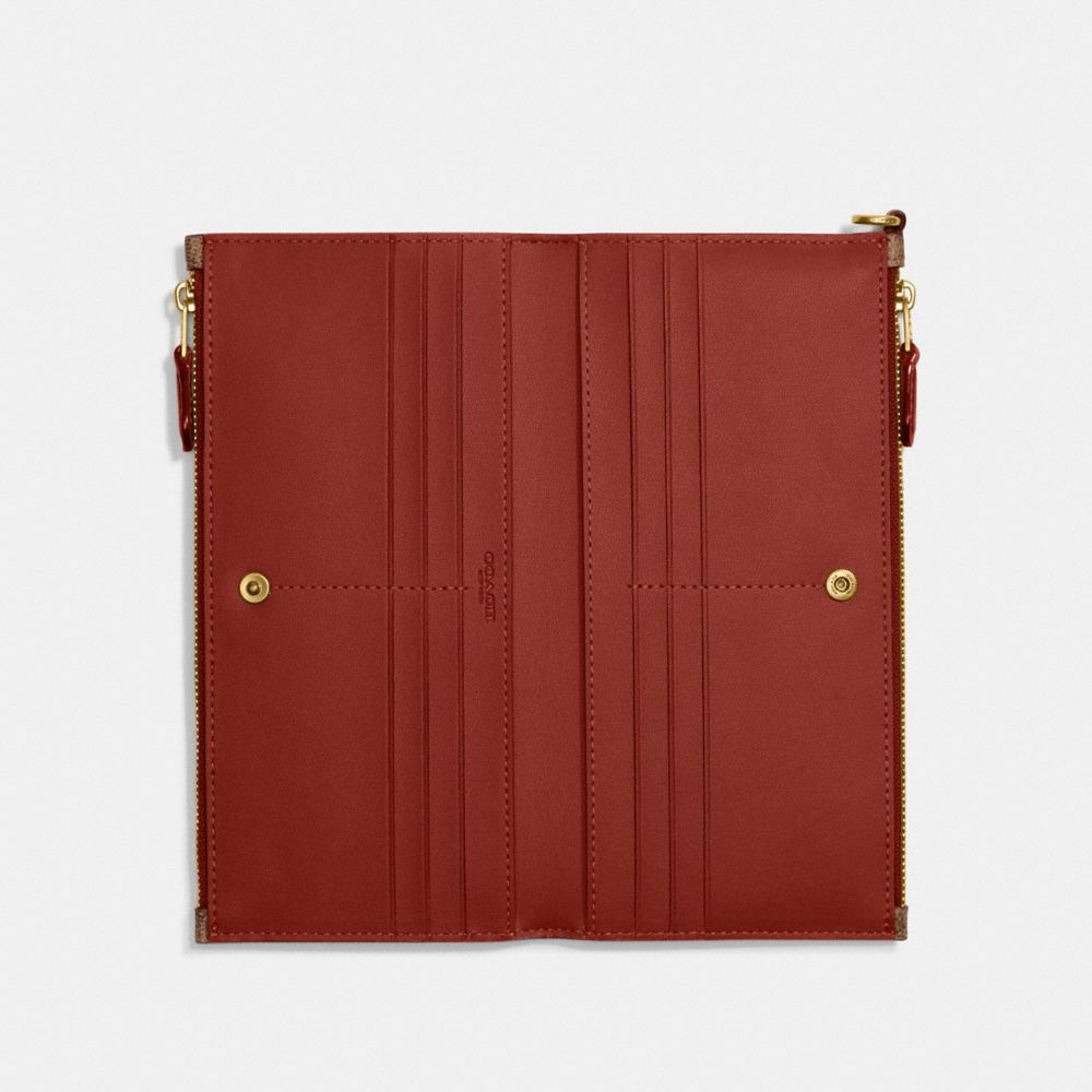 Double Zip Wallet In Signature Canvas