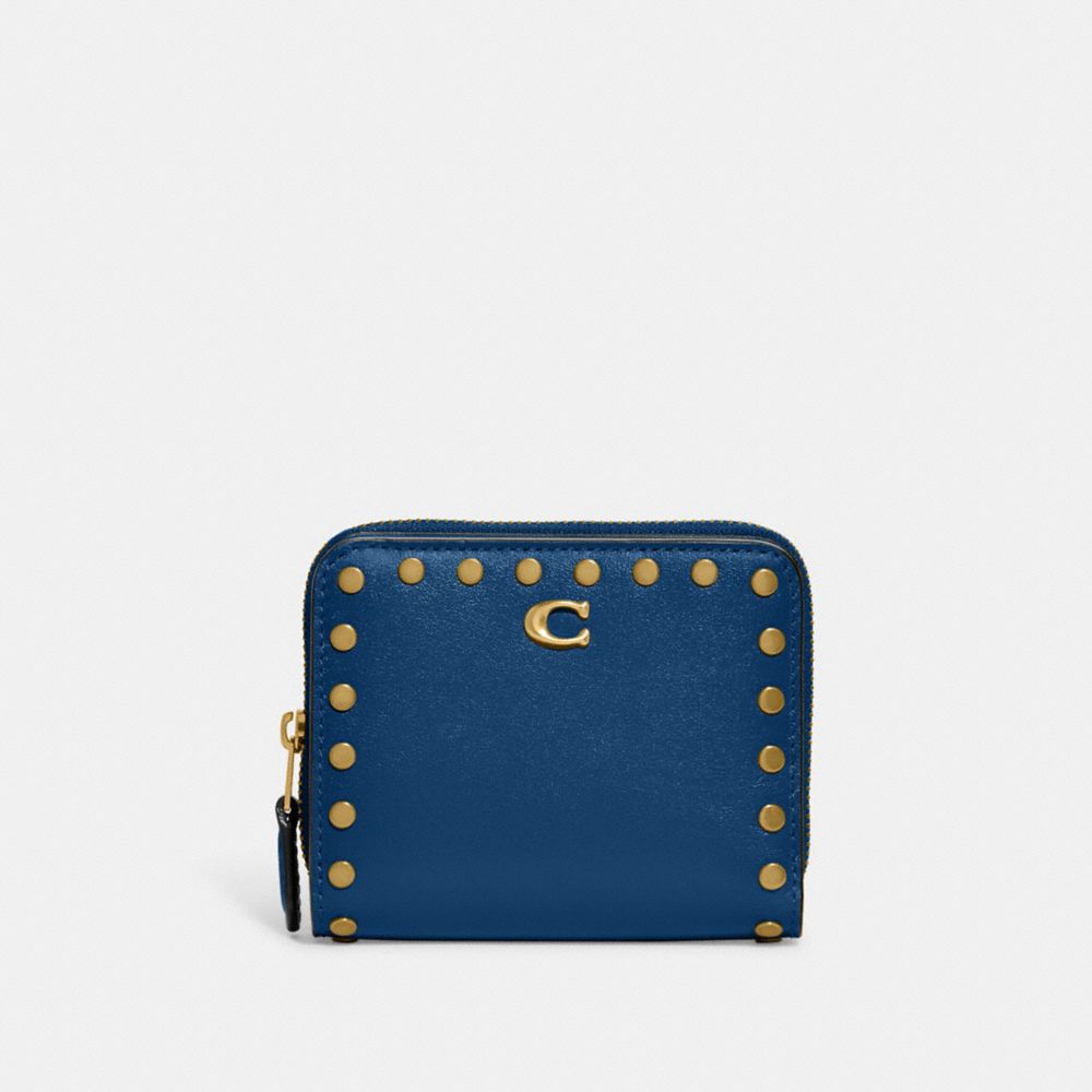 COACH 財布 ★大人気★ ビルフォールド ウォレット リベット ブルー 新品