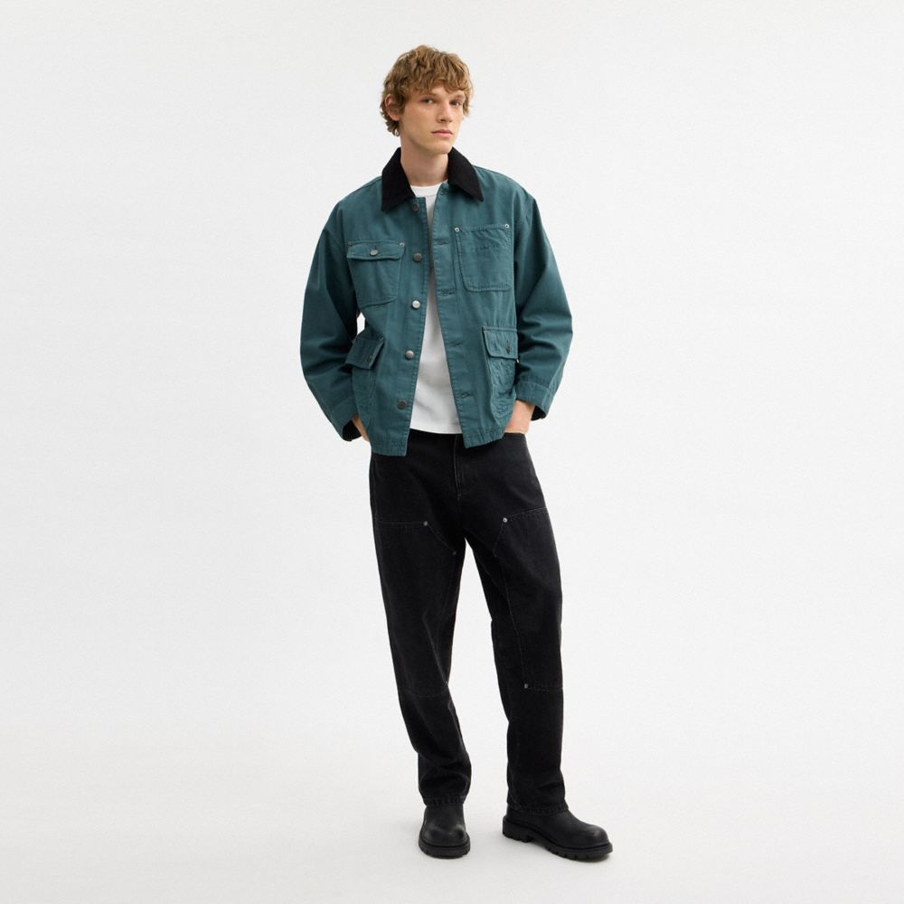 COACH®,MANTEAU CHORE,Sarcelle délavé,Scale View