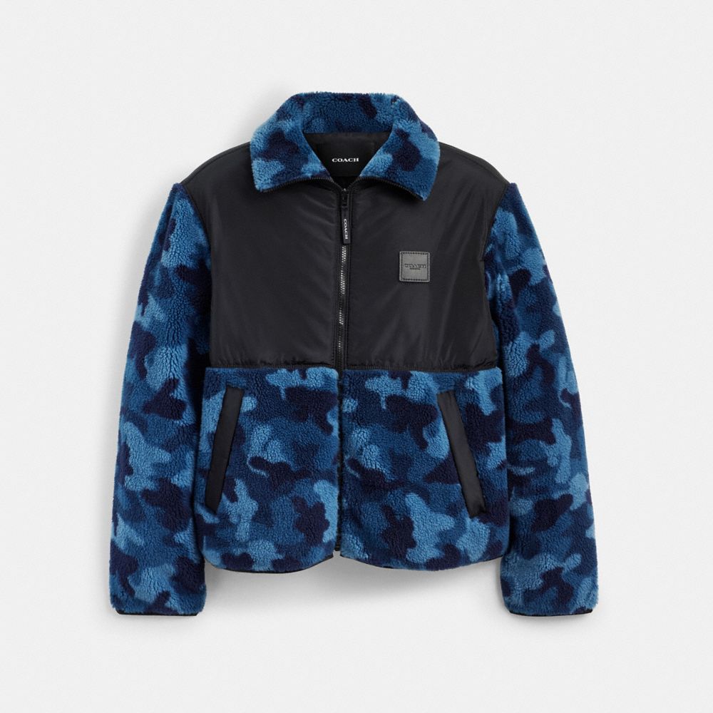 Coach Outlet Sherpa Jacket In Blue