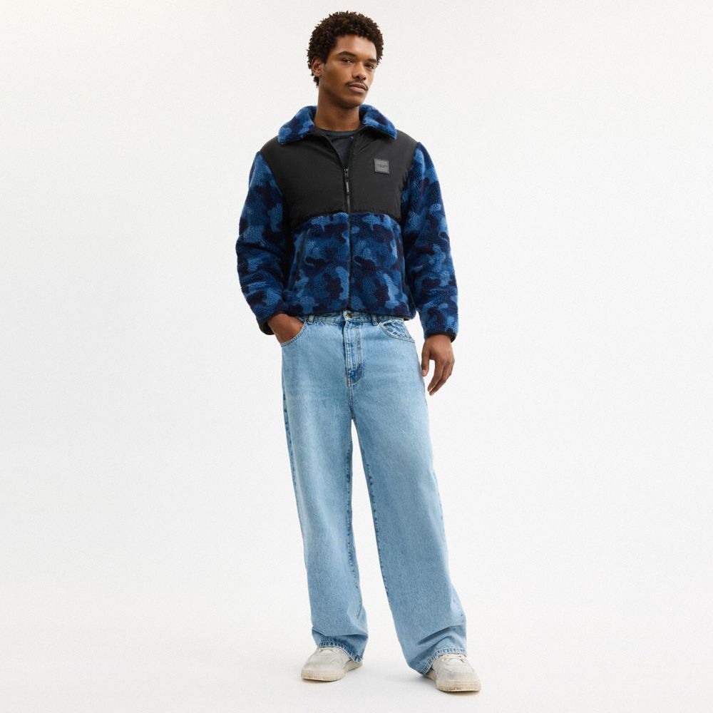 COACH®,Sherpa Jacket,Multi Color,Scale View