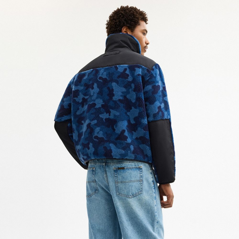 COACH®,Sherpa Jacket,Multi Color,Scale View