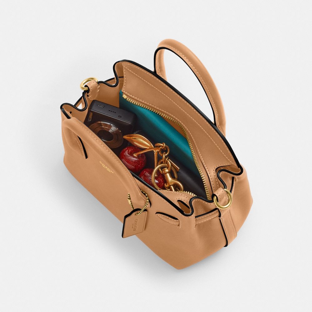 COACH®,Runway Empire Carryall Bag 21,,Inside View,Top View