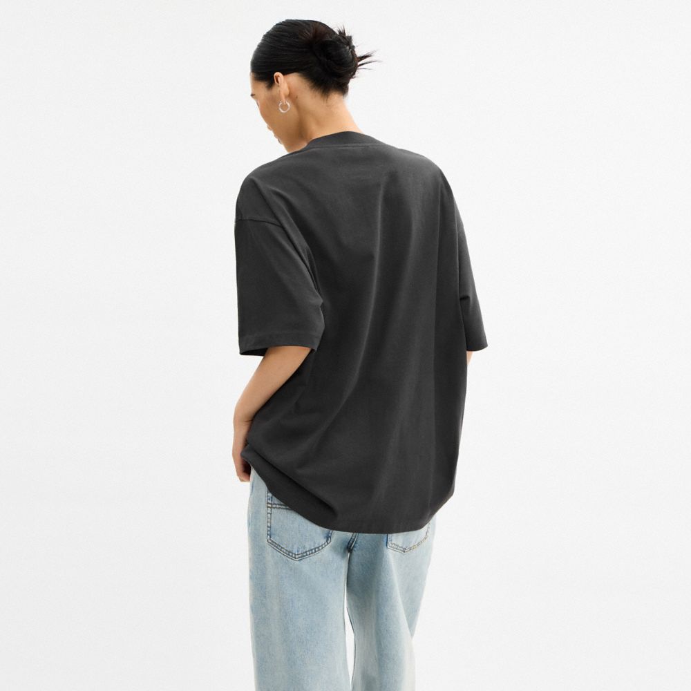 Collage Flower Relaxed T-Shirt Organic Cotton