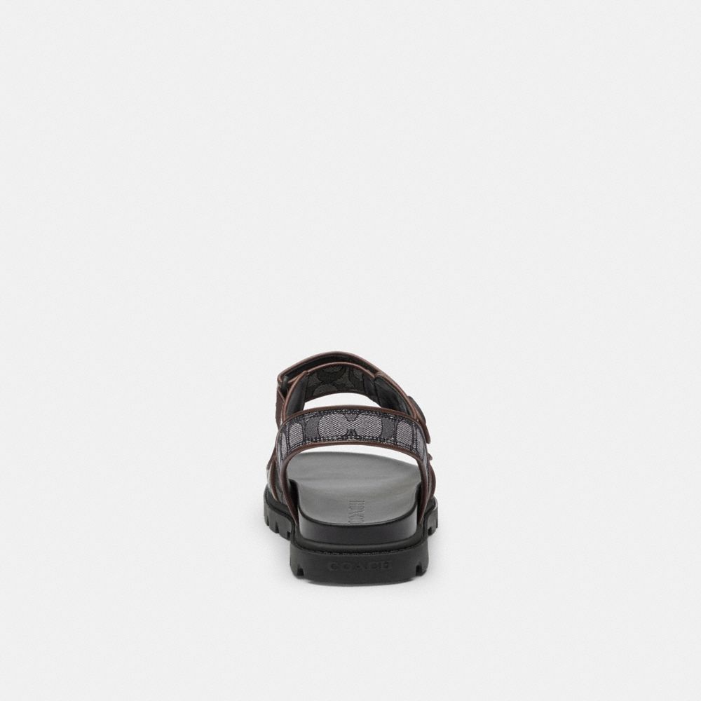 COACH®,Platform Sandal In Signature Jacquard,,Alternate View