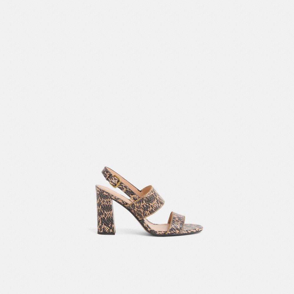 COACH RESTORED RYLIE HEEL SANDAL 