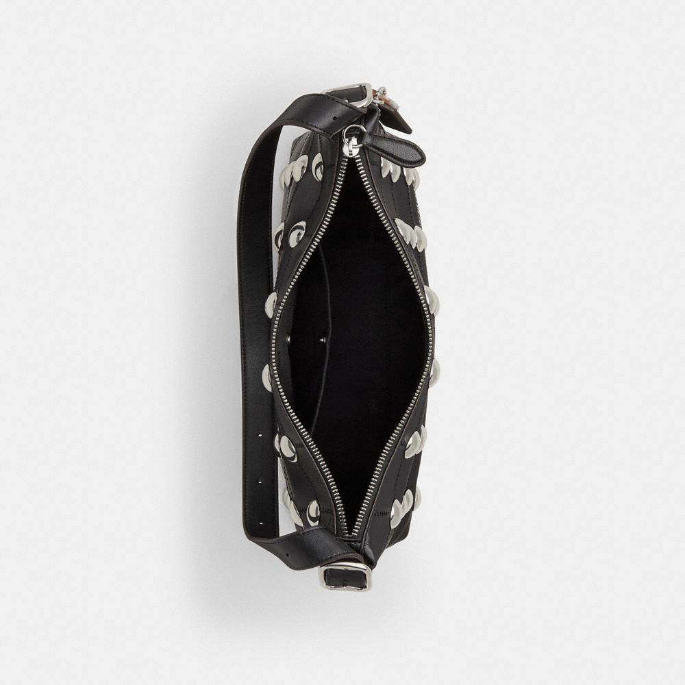 Alter/Ego Slouchy Shoulder Bag In Upcrafted Leather With Rivets