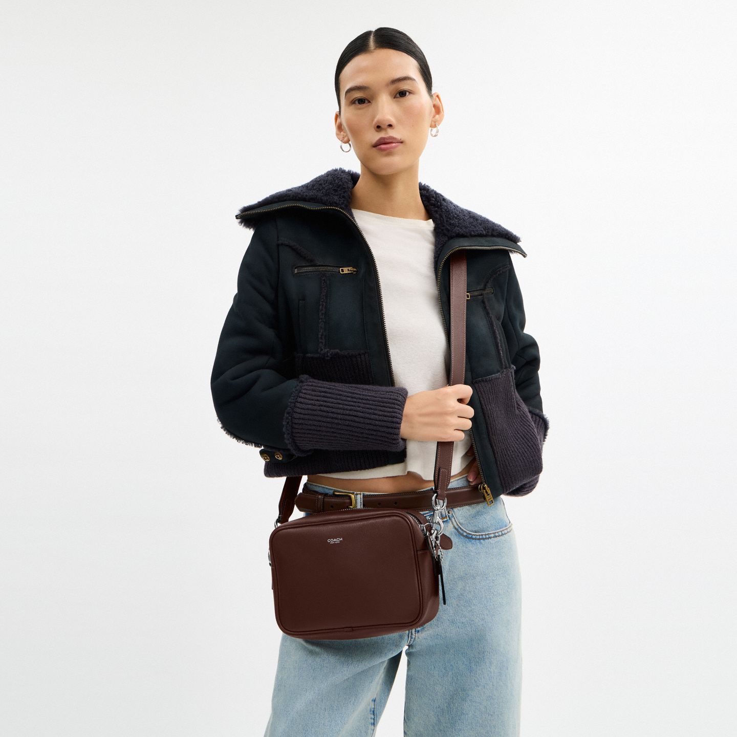 Мужская сумка Coach Radio Camera, цвет: Кленовый — фото 5