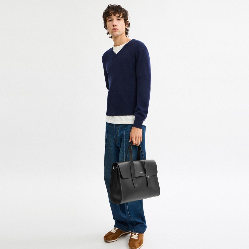 Coach Flatiron Portfolio In Black