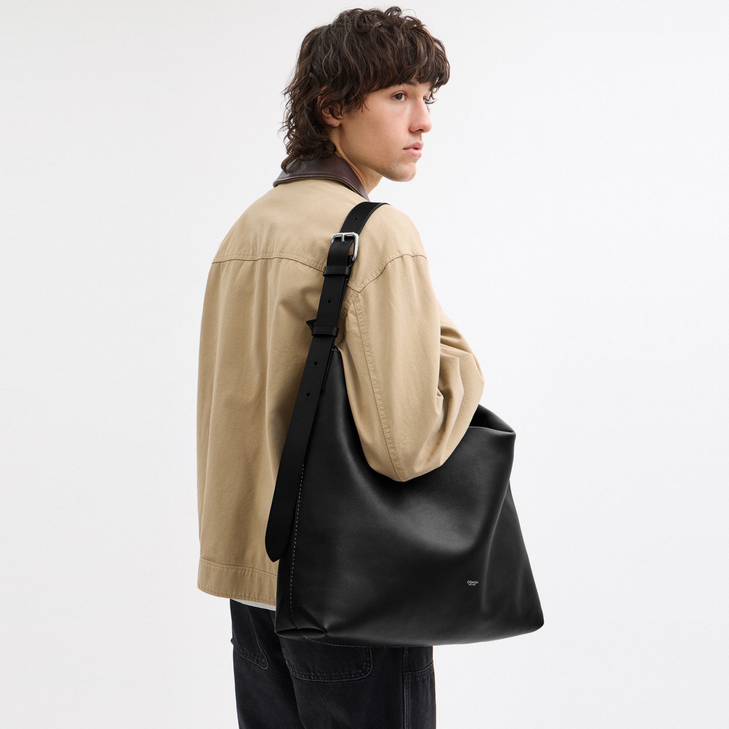 Мужская сумка Coach Mott Messenger, цвет: Чёрный — фото 5