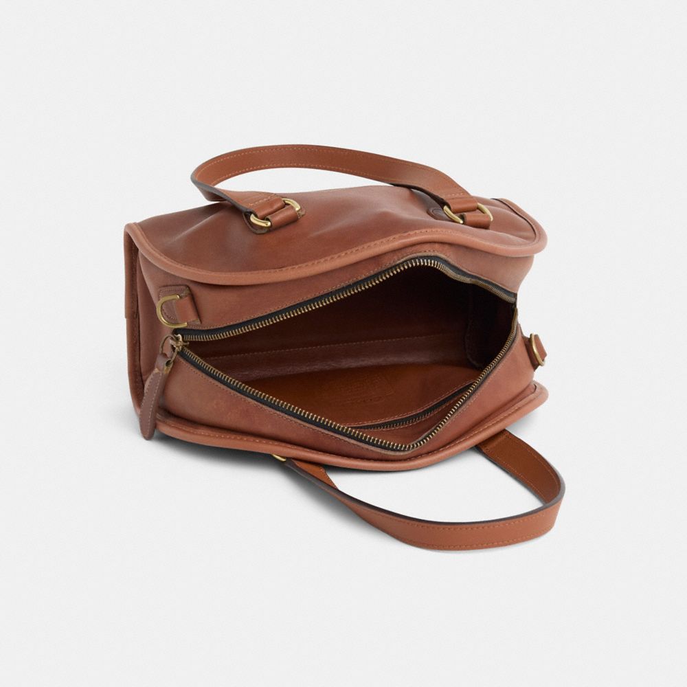 COACH®,Vintage Classic Chadwick Satchel,Brown,Inside View,Top View
