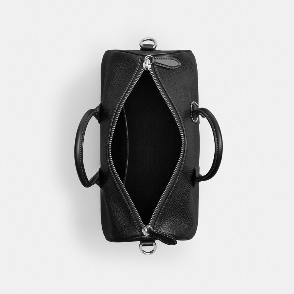 COACH®,SAC COMPASS 35,Cuir galet,Noir,Inside View,Top View