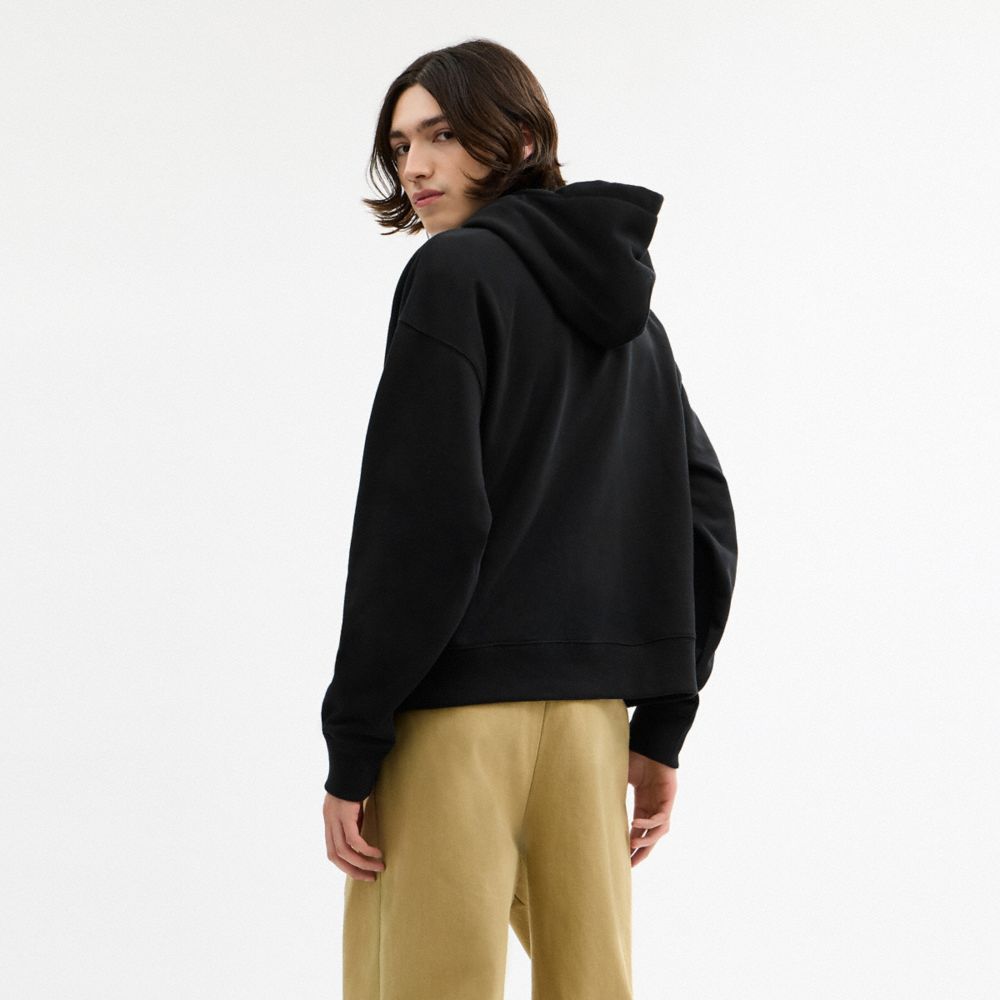 COACH®,Skull Hoodie,Black,Scale View