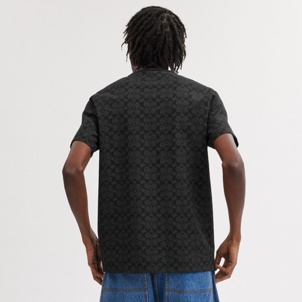Мужские футболки Coach Signature T-Shirt In Organic Cotton — фото 3