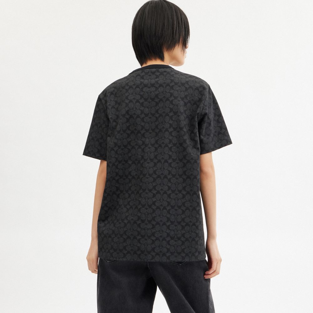 Мужские футболки Coach Signature T-Shirt In Organic Cotton — фото 5