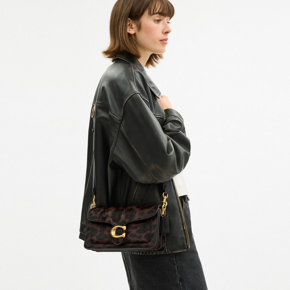 Coach Tabby Shoulder Bag 26 In Haircalf With Leopard Print