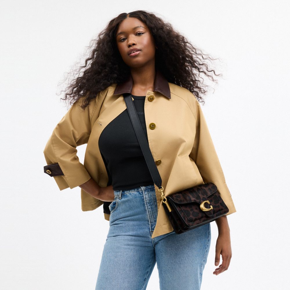 Tabby Shoulder Bag In Haircalf With Leopard Print
