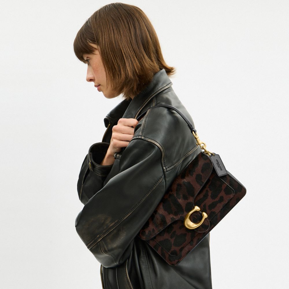 Coach Tabby Shoulder Bag 26 In Haircalf With Leopard Print