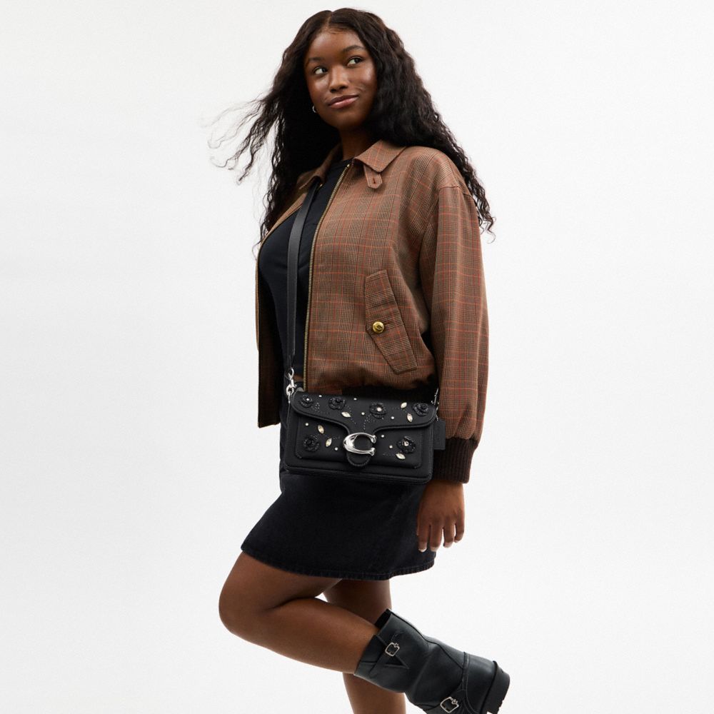 Tabby Shoulder Bag 26 With Crystal Embellishment