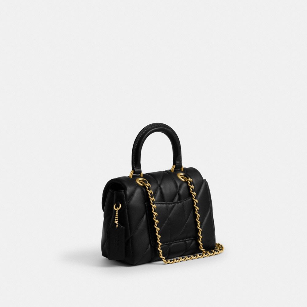 Coach Tabby Top Handle Bag With Quilting In Multi