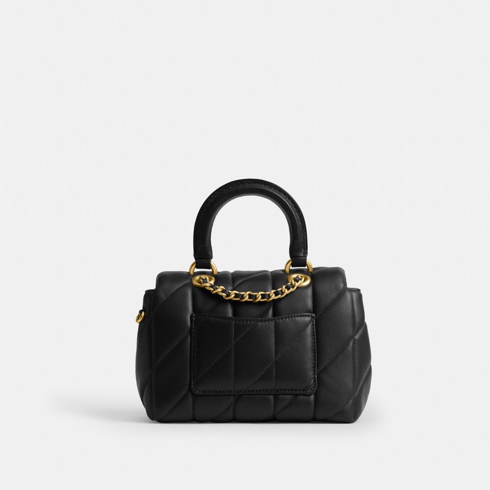 Coach Tabby Top Handle Bag With Quilting In Multi