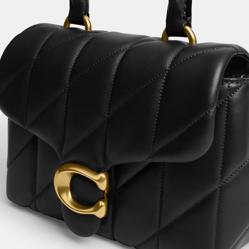 Coach Tabby Top Handle Bag With Quilting In Multi