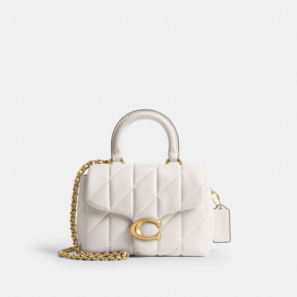 Coach Tabby Top Handle Bag With Quilting In Multi