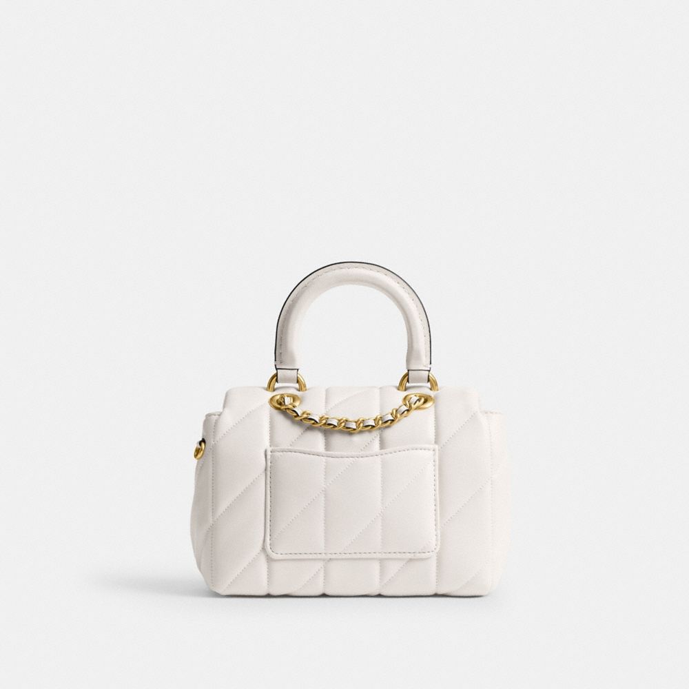 Coach Tabby Top Handle Bag With Quilting In Multi