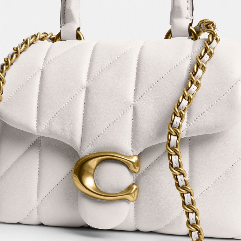 Coach Tabby Top Handle Bag With Quilting In Multi