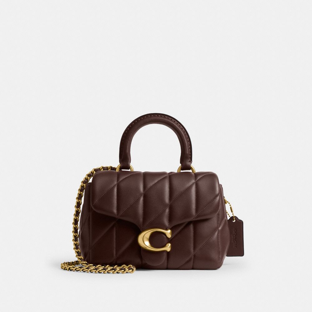 Coach Tabby Top Handle Bag With Quilting In Multi