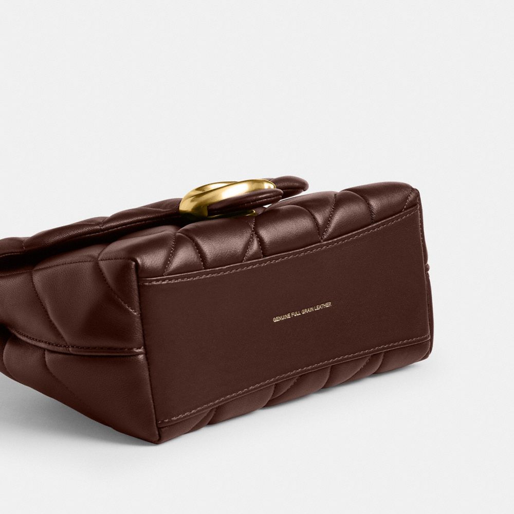 Coach Tabby Top Handle Bag With Quilting In Multi