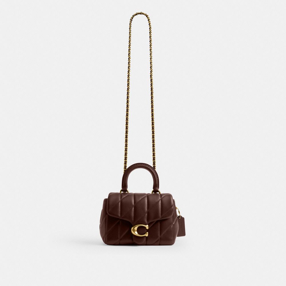Coach Tabby Top Handle Bag With Quilting In Multi