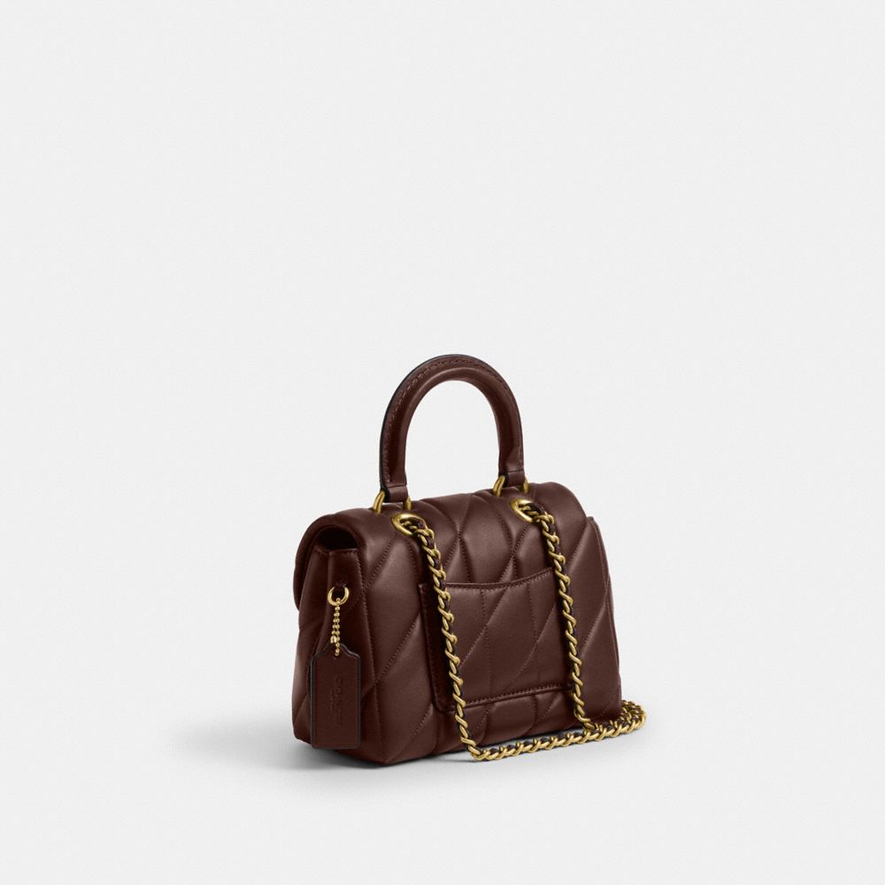 Coach Tabby Top Handle Bag With Quilting In Multi