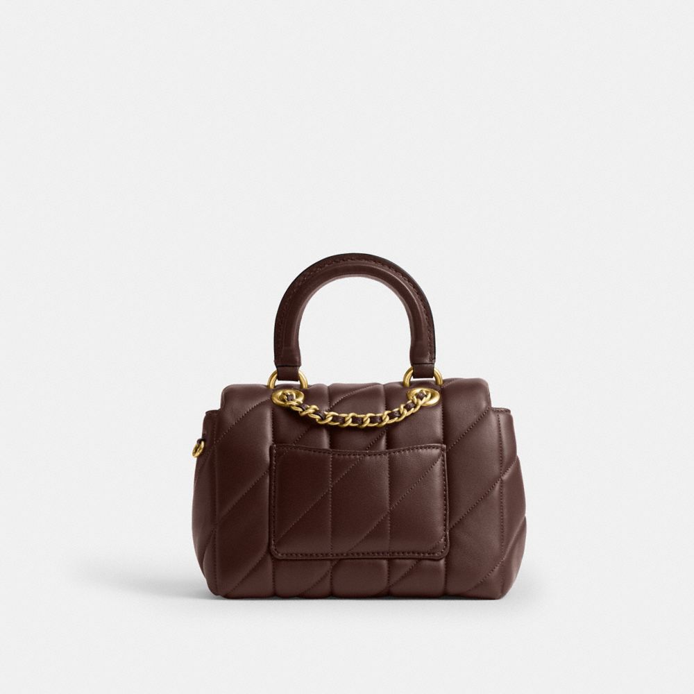 Coach Tabby Top Handle Bag With Quilting In Multi