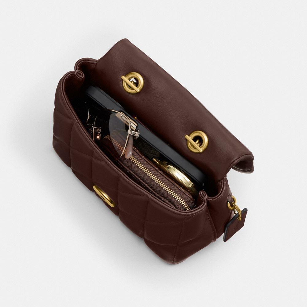 Coach Tabby Top Handle Bag With Quilting In Multi