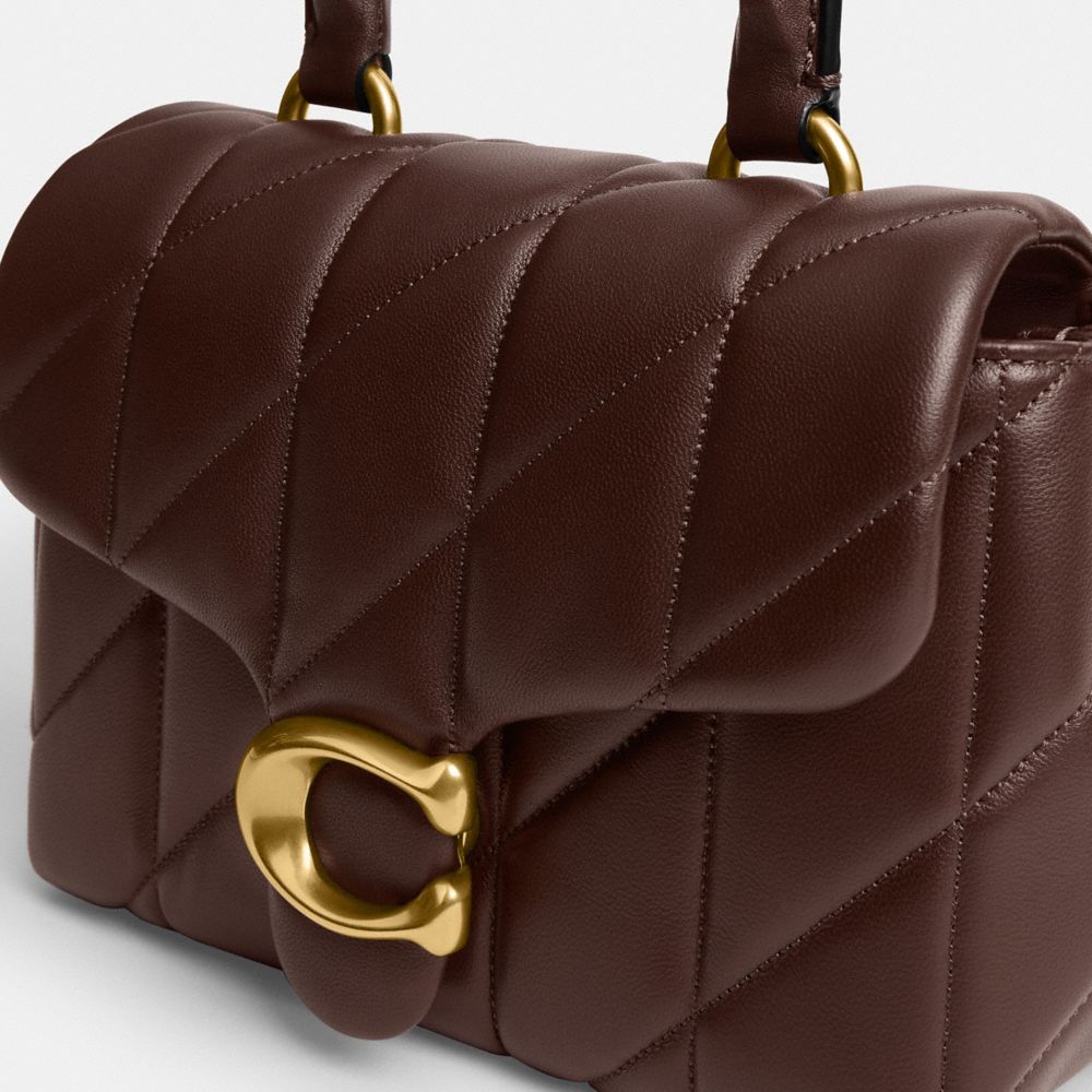 Coach Tabby Top Handle Bag With Quilting In Multi