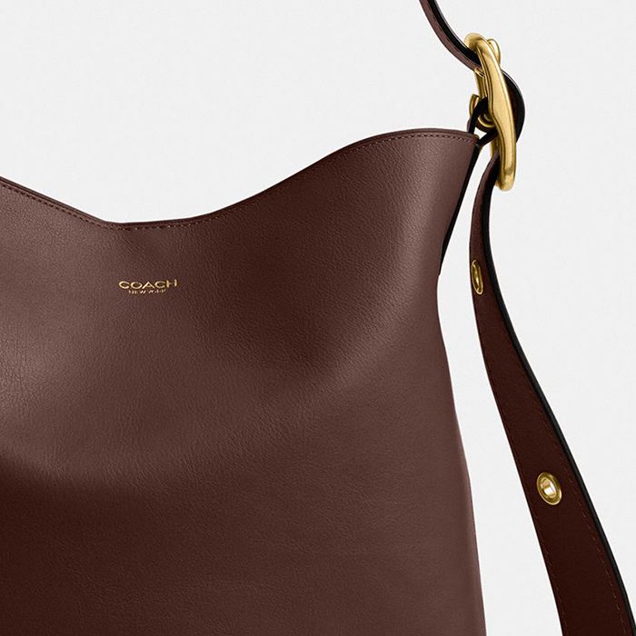 COACH® | Bleecker Bucket Bag In Shearling