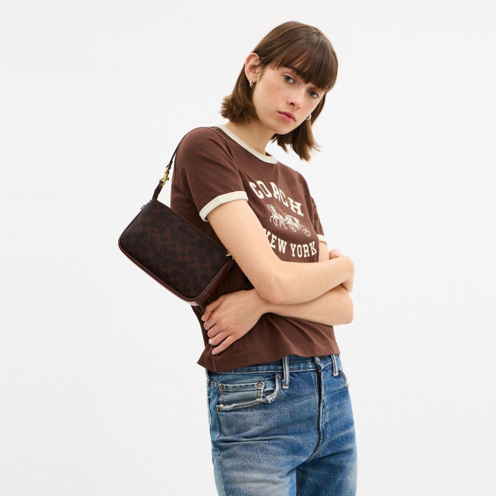 Женские сумки Coach Plaza Bag In Signature Canvas — фото 9