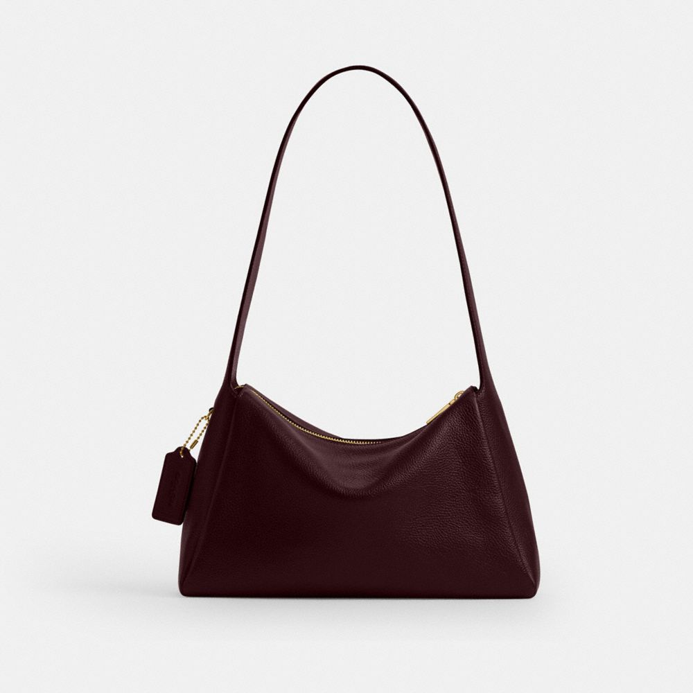 COACH®,Lola Shoulder Bag,Leather,Shoulder Bag,Logo,Metal,Brass,Casual,,Back View