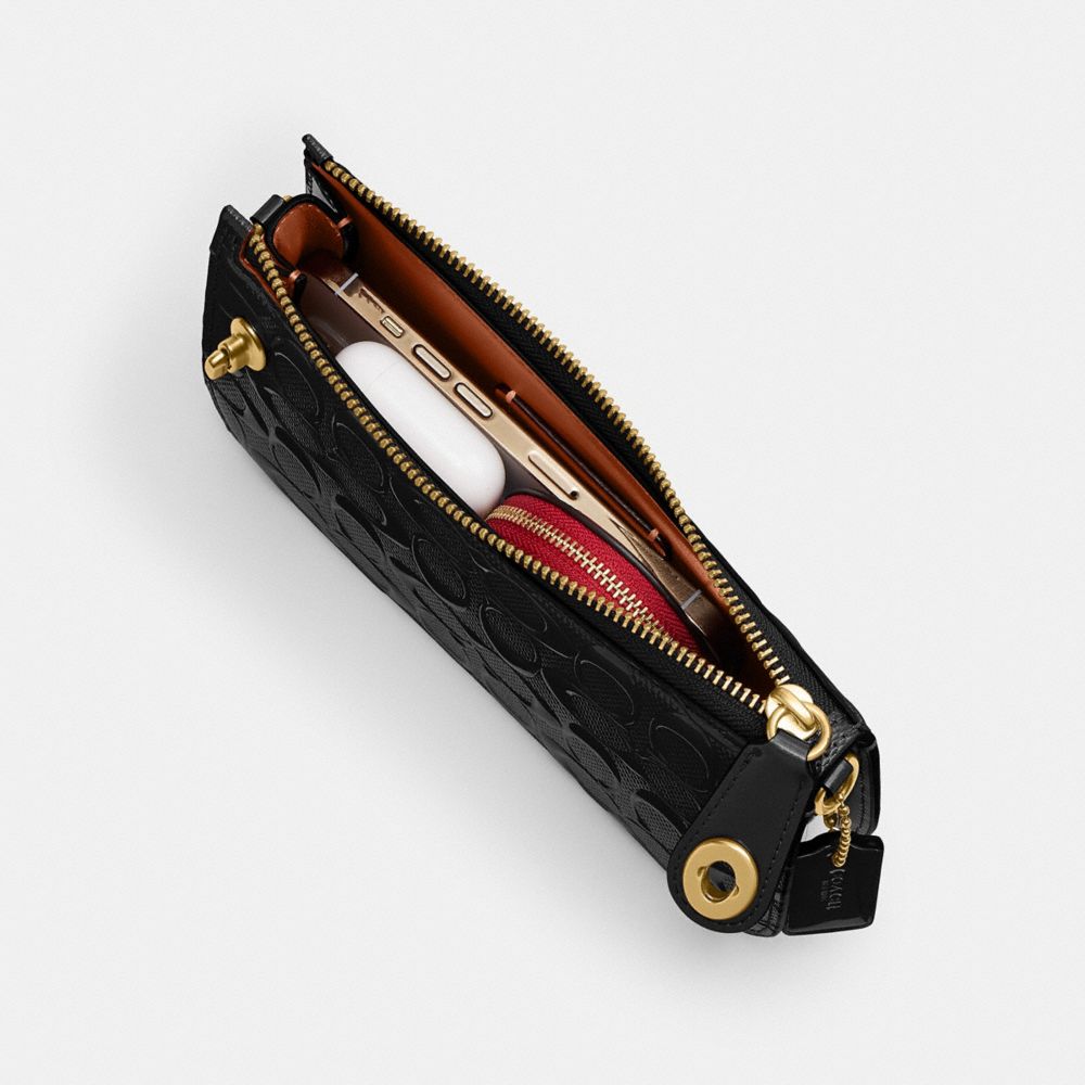 COACH®,Laiton/Noir,Inside View,Top View