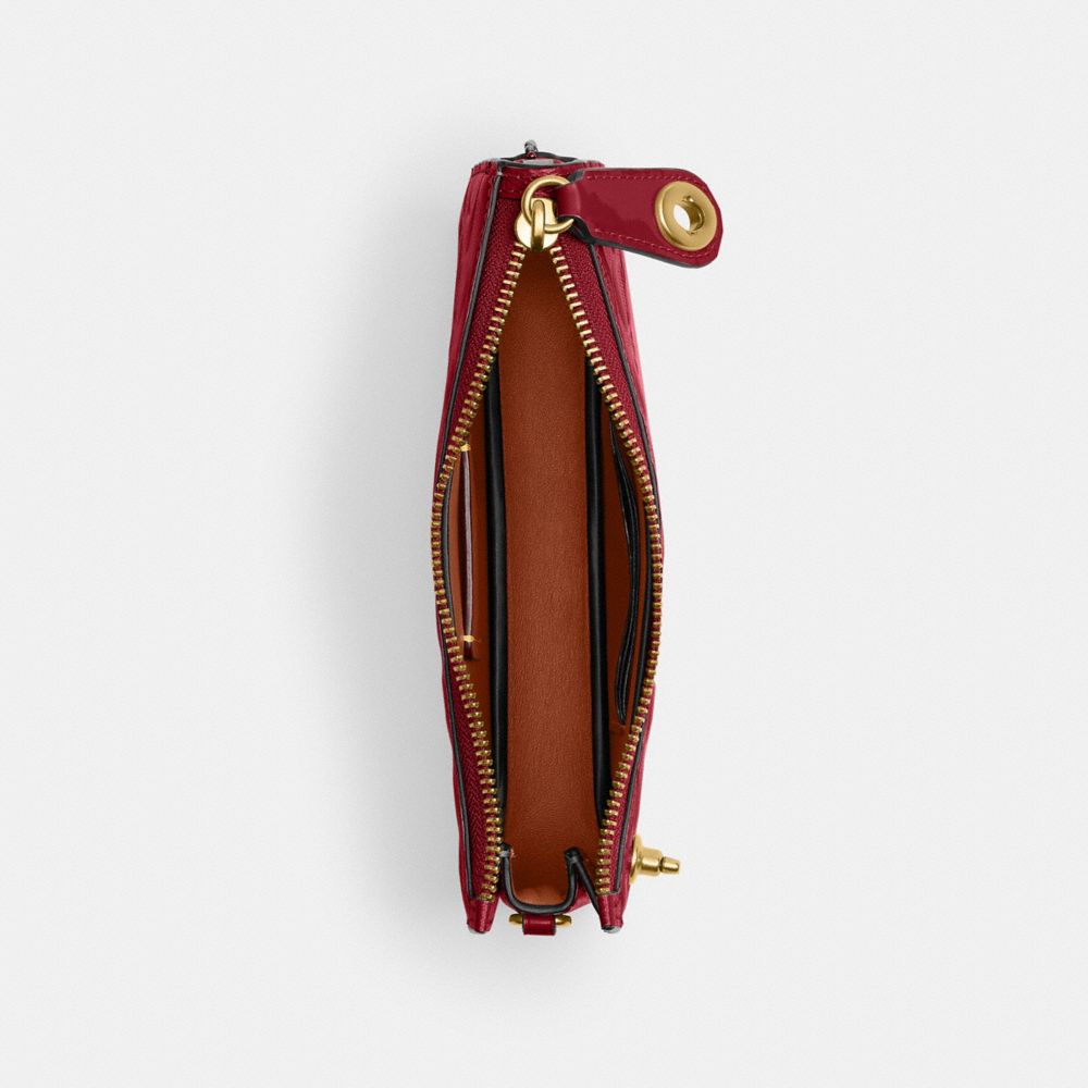 COACH®,Laiton/Rouge émail,Inside View,Top View
