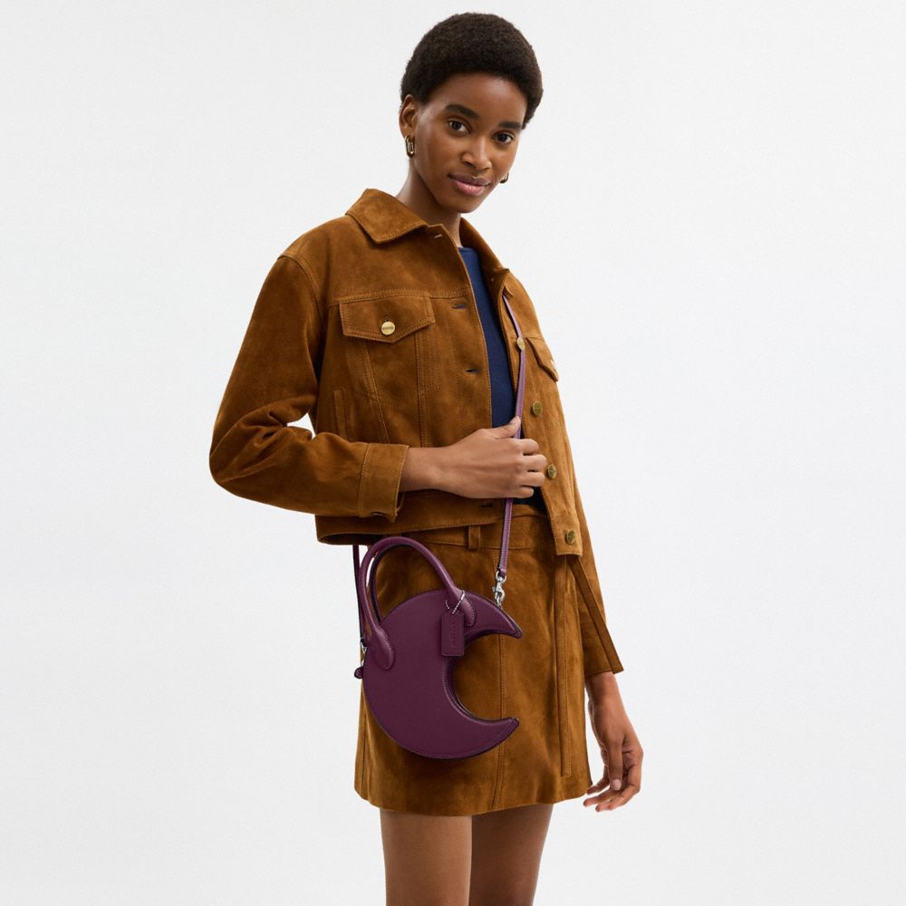 COACH®,Moon Bag,Purple