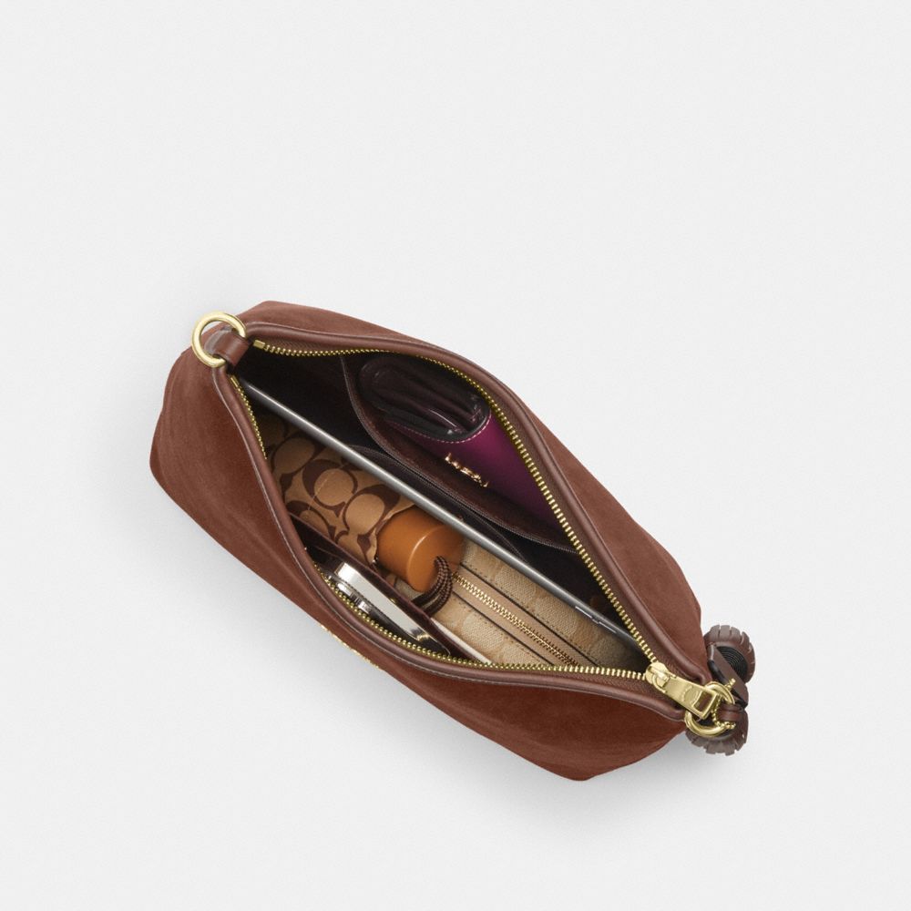 COACH®,Laurel Shoulder Bag With Tassels,,Inside View,Top View