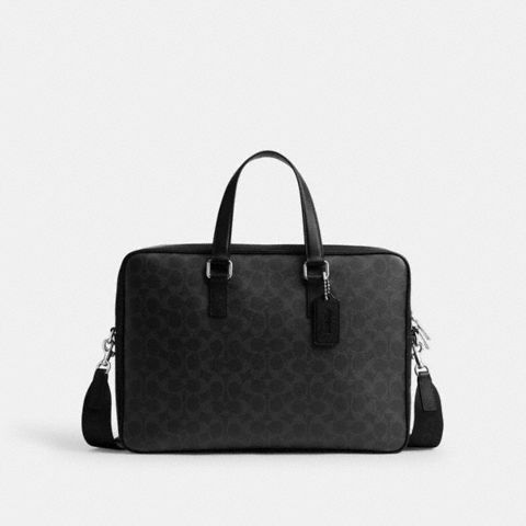 Мужские сумки Coach Caden Brief Bag In Signature Canvas