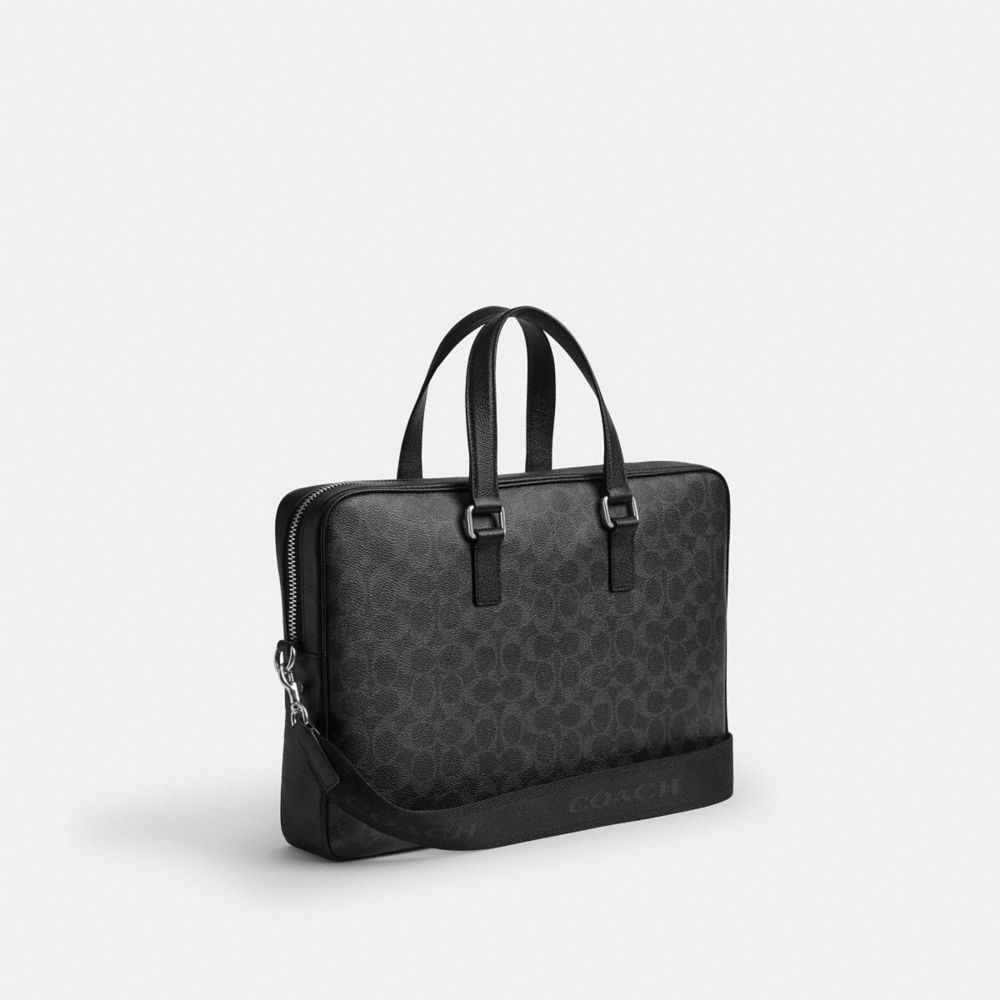 Мужские сумки Coach Caden Brief Bag In Signature Canvas — фото 2