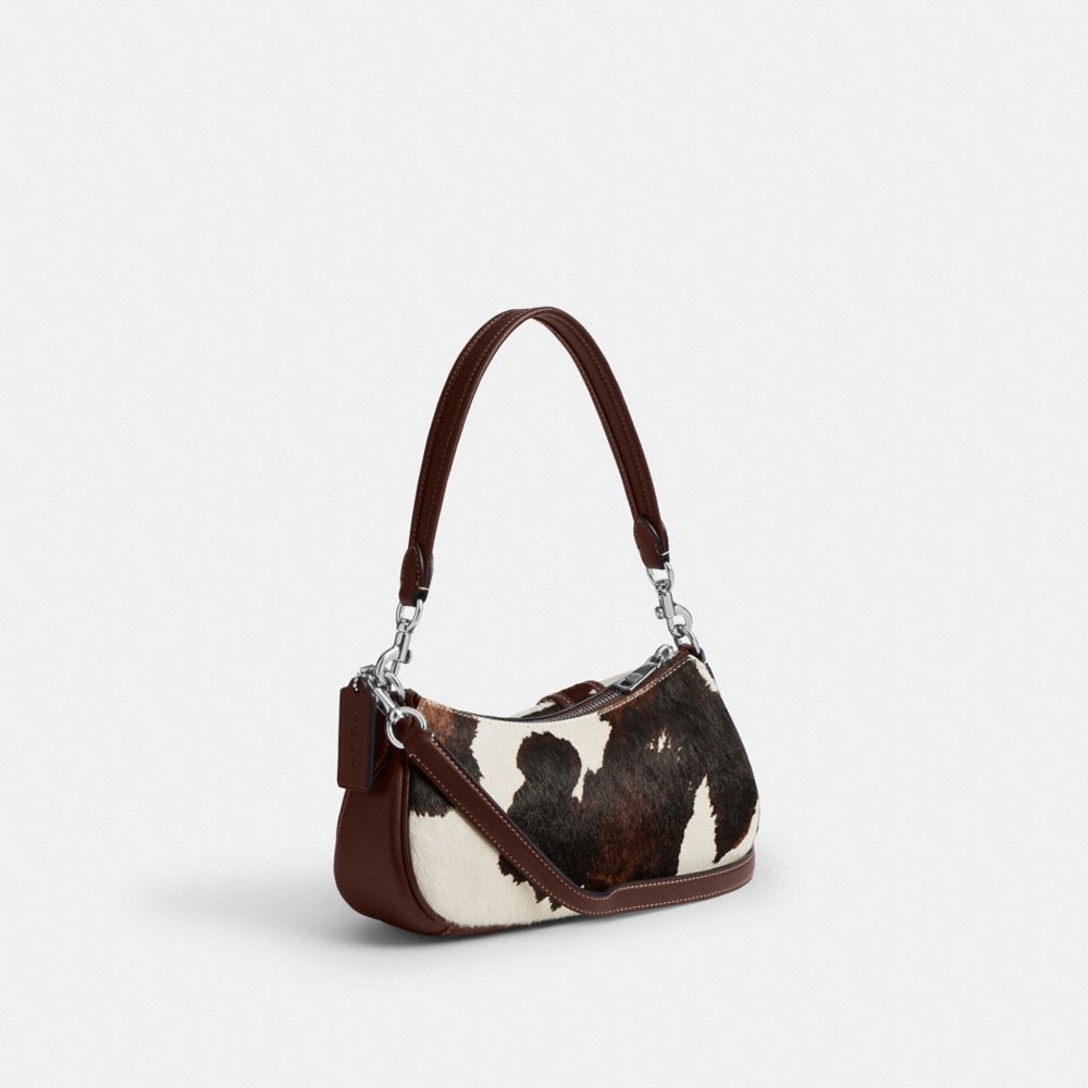COACH®,Ashton Bag With Cow Print,,Angle View