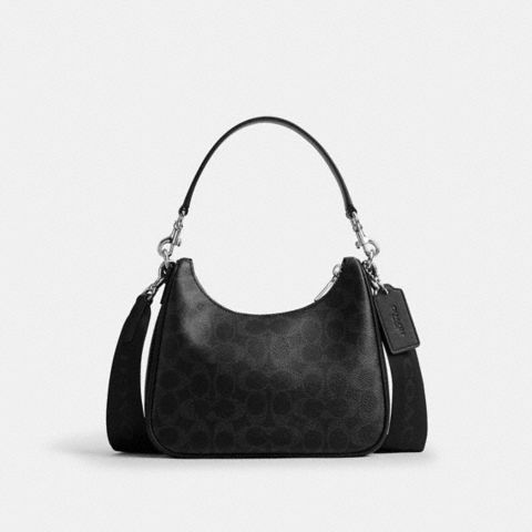 Мужские сумки Coach Nolan Hobo Bag In Signature Canvas