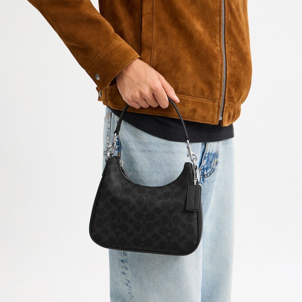 Coach Nolan Hobo Bag In Signature Canvas