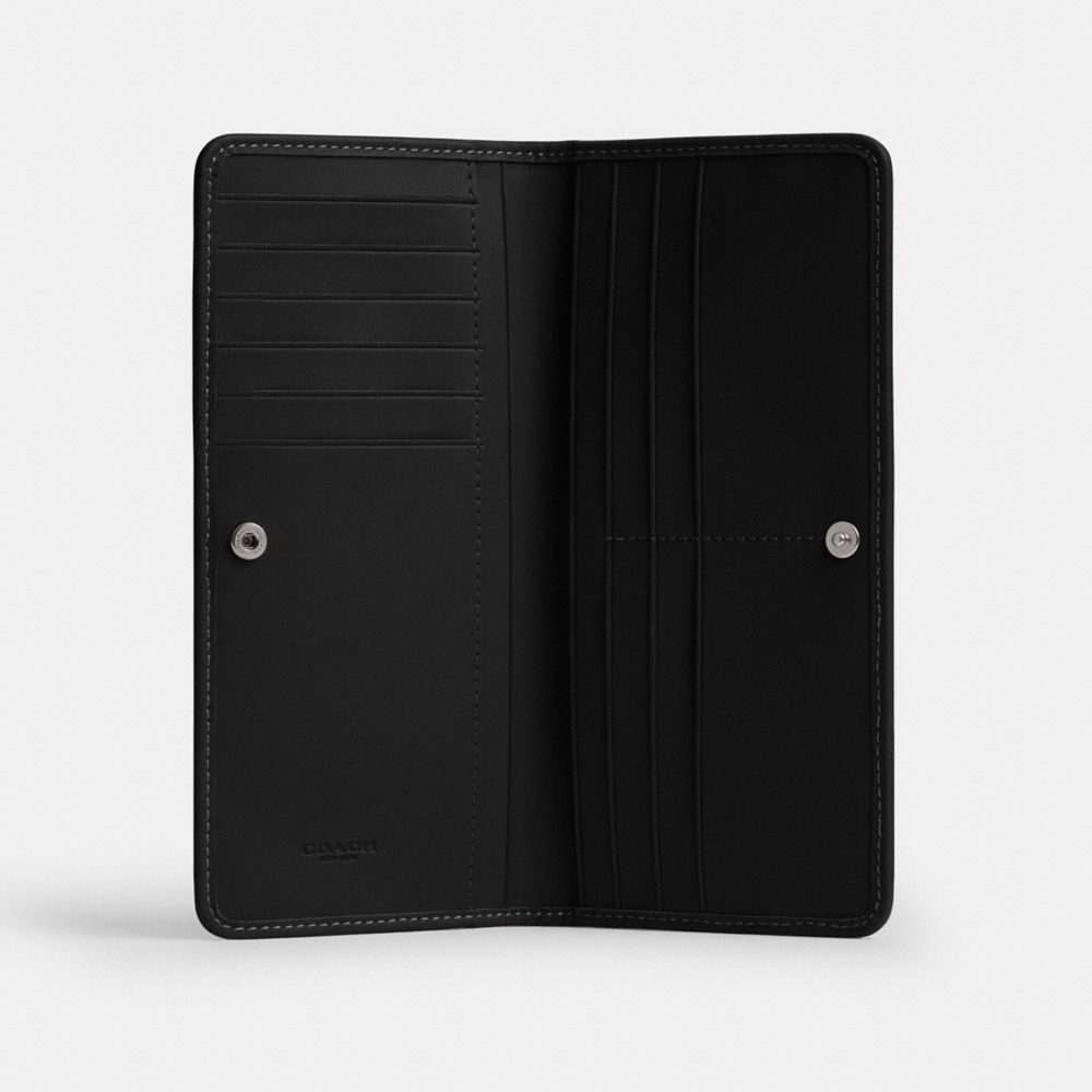 Coach Essential Slim Wallet In Crystal Signature Jacquard In Multi