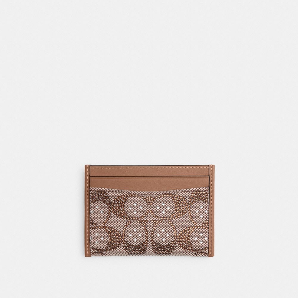 Coach Essential Card Case In Crystal Signature Jacquard — фото 2